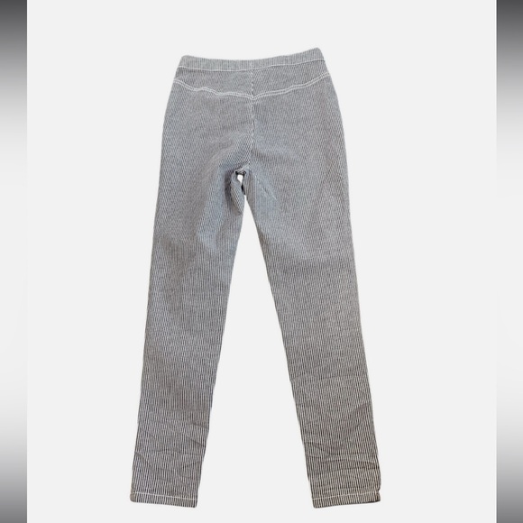 Free People Belle Railroad Stripe Midrise Skinny Stretchy Pants, Size 25 - Picture 4 of 10